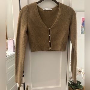 Zara cropped cardigan